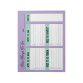 Custom Name Coworker Gift Check List Notizblock (Rotiert)