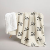 Custom Name Cozy Winter Blanket for Women or Kids Sherpadecke