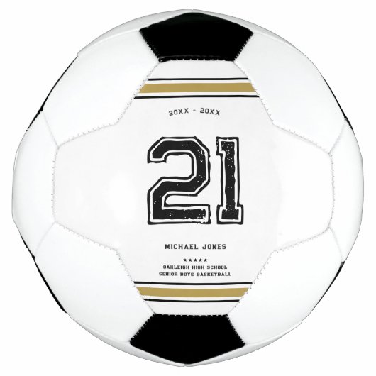 Custom Name Create Your Own | Personalized Number Fußball (Vorderseite)