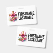 CUSTOM NAME CROSS Christian Ausweis (Vorder- & Rückseite)