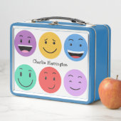 Custom Name Cute Emoticons Metall Brotdose (Beispiel)
