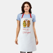 Custom Name Cute Food Best Valentine Gift Apron Schürze (Getragen)