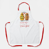 Custom Name Cute Food Best Valentine Gift Apron Schürze (Vorderseite)