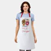 Custom Name Cute Food Sweet Love Gift Apron Schürze (Getragen)