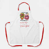 Custom Name Cute Food Sweet Love Gift Apron Schürze (Vorderseite)