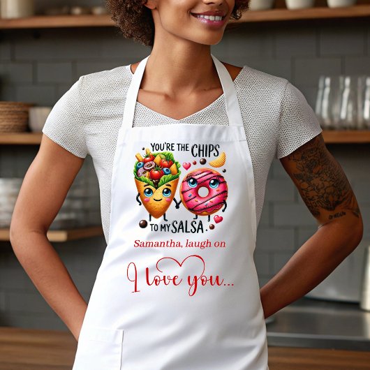 Custom Name Cute Food Sweet Love Gift Apron Schürze