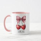 Custom Name Cute Fruit Coffee Cup Tasse (Links)