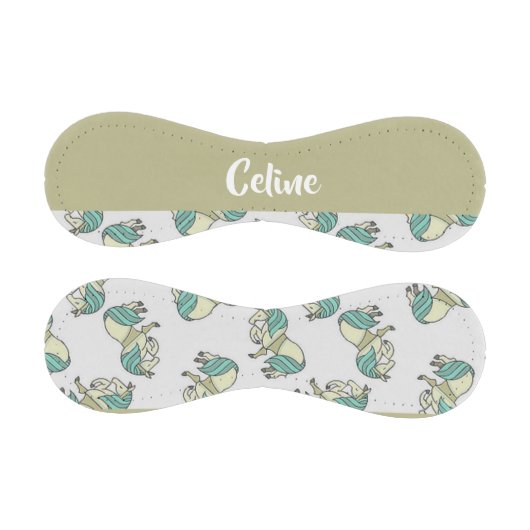 Custom name cute horses pattern baseball (Paneele)