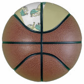 Custom name cute horses pattern basketball (Rechts)