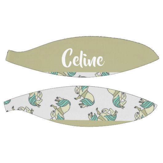 Custom name cute horses pattern basketball (Panele)