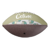 Custom name cute horses pattern football (Gedreht 270)
