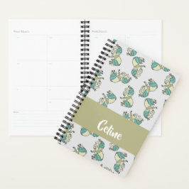 Custom name cute horses pattern planer