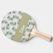Custom name cute horses pattern tischtennis schläger (Seitenansicht)