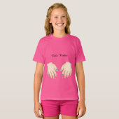 Custom Name Cute Nail Art Hands Kids T-Shirt (Vorne ganz)