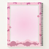 Custom Name Cute Pink Kpop Inspired Notebook  Notizblock (Rückseite)