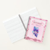 Custom Name Cute Pink Kpop Inspired Notebook  Notizblock (Innenseite)