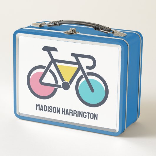 Custom Name Cycling Metall Brotdose (Vorderseite)