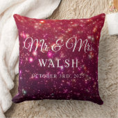  Custom Name & Date Galaxy Glitter Design Kissen (Decke)