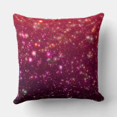  Custom Name & Date Galaxy Glitter Design Kissen (Rückseite)