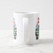 Custom name deer Christmas  Jumbo-Tasse (Rückseite)