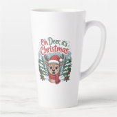 Custom name deer Christmas Milchtasse (Rechts)
