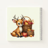 Custom Name Deer with Autumn Harvest Journal Notizblock (Rückseite)