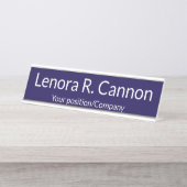 Custom Name Desk Name Plate for Office Decor Schreibtischnamensplakette (Vorderseite )