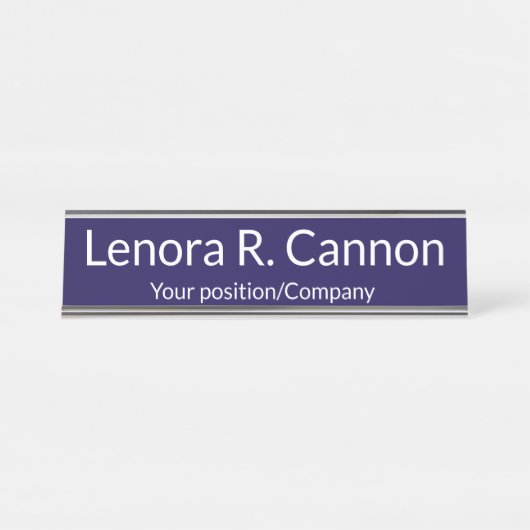 Custom Name Desk Name Plate for Office Decor Schreibtischnamensplakette (Vorderseite )