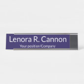 Custom Name Desk Name Plate for Office Decor Schreibtischnamensplakette (Vorderseite )