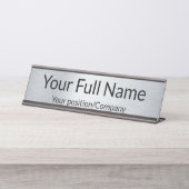Custom Name Desk Name Plate for Office Decor Schreibtischnamensplakette (Vorderseite )