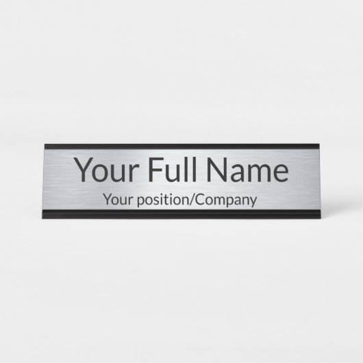 Custom Name Desk Name Plate for Office Decor Schreibtischnamensplakette (Vorderseite )