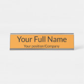 Custom Name Desk Name Plate for Office Decor Schreibtischnamensplakette (Vorderseite )