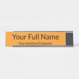 Custom Name Desk Name Plate for Office Decor Schreibtischnamensplakette