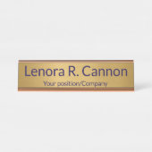 Custom Name Desk Name Plate for Office Decor Schreibtischnamensplakette (Vorderseite )