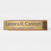 Custom Name Desk Name Plate for Office Decor Schreibtischnamensplakette (Vorderseite )