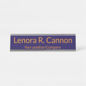 Custom Name Desk Name Plate for Office Decor Schreibtischnamensplakette (Vorderseite )