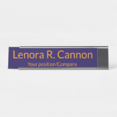 Custom Name Desk Name Plate for Office Decor Schreibtischnamensplakette (Vorderseite )