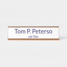 Custom Name Desk Name Plate for Office Decor