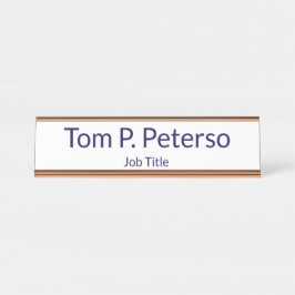 Custom Name Desk Name Plate for Office Decor Schreibtischnamensplakette