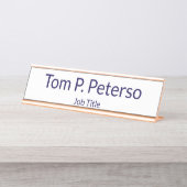 Custom Name Desk Name Plate for Office Decor Schreibtischnamensplakette (Vorderseite )