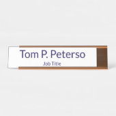 Custom Name Desk Name Plate for Office Decor Schreibtischnamensplakette (Vorderseite )