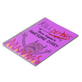 Custom Name Diary – Demon Hunters Notizblock (Linke Seite)