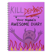 Custom Name Diary – Demon Hunters Notizblock (Vorderseite)