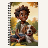 Custom Name Dog Pal Notizblock (Vorderseite)