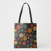 Custom Name Dull Color Circles Tasche (Vorderseite)