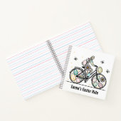 Custom Name Easter Bicycle Design Notizblock (Innenseite)
