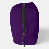 Custom Name Elegant Deep Purple Dopp Kit Waschbeutel (Rechts)