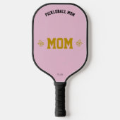 Custom Name Elegant Sports Pink Design  Pickleball Schläger (Vorderseite)