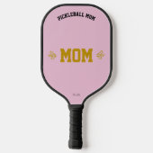 Custom Name Elegant Sports Pink Design  Pickleball Schläger (Rückseite)