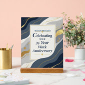 Custom Name Employee 35 Year Work Anniversary Acrylschild (Hochzeit)